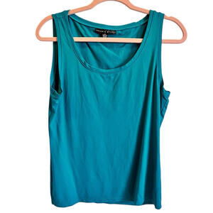 Antonio Melani Nylon Tank Teal Size Medium